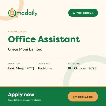 Office Assistant at Grace Moni Limited