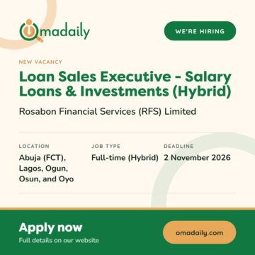 Loan Sales Executive - Salary Loans & Investments (Hybrid) at Rosabon Financial Services (RFS) Limited