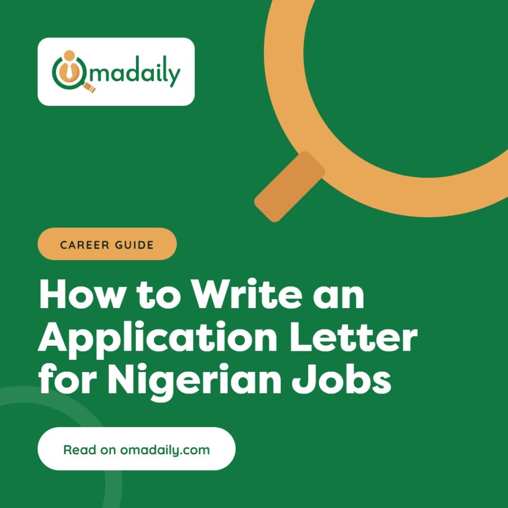 How to Write an Application Letter for Nigerian Jobs