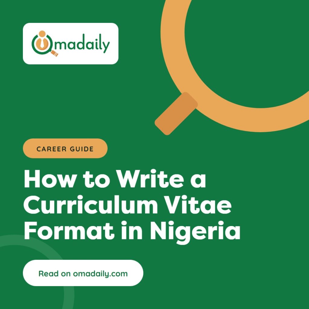 How to Write a Curriculum Vitae Format in Nigeria