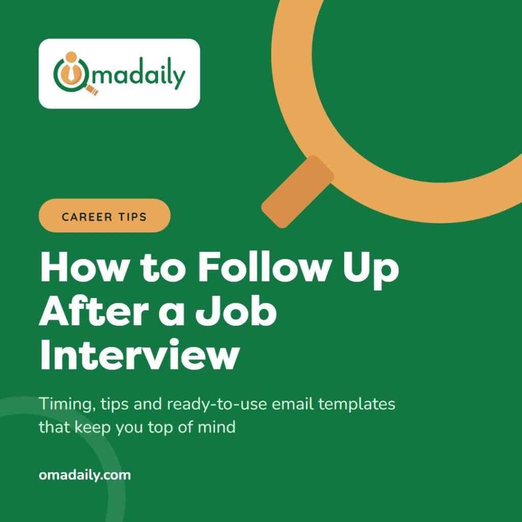 How to Follow Up After a Job Interview